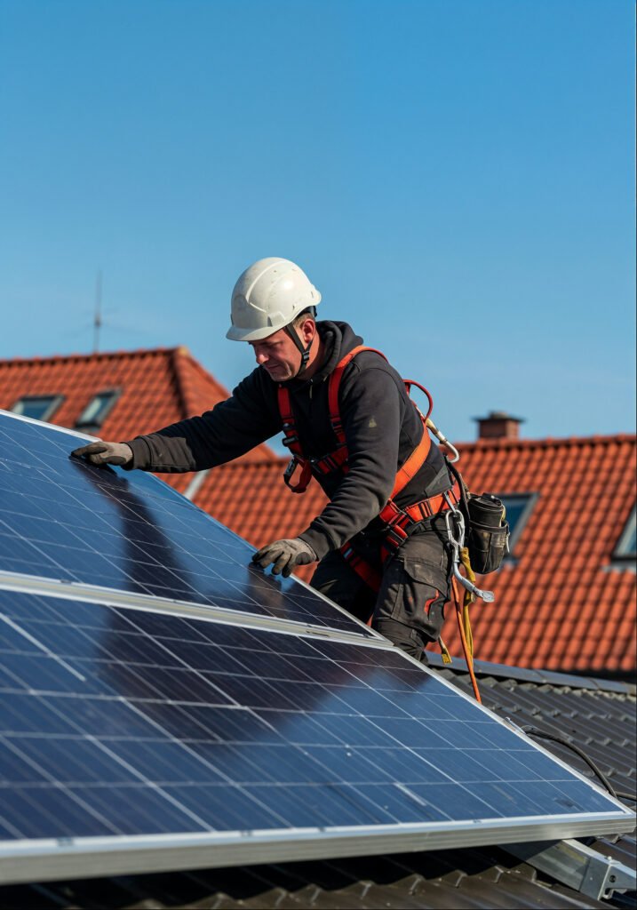 Solar Panel Scaffolding Services in Heathrow — Engineered Roof Access for PV Installations